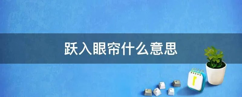 跃入眼帘什么意思